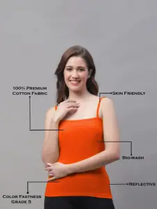 Friskers Sleeveless Square Neck Pure CottonCamisole