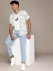WROGN Slim Fit Ethnic Motifs Printed Casual Shirt