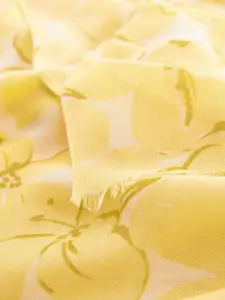 MANGO Fringed Edge Floral Printed Soft Scarf