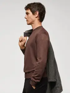MANGO MAN Drop-Shoulder Sleeves Pullover