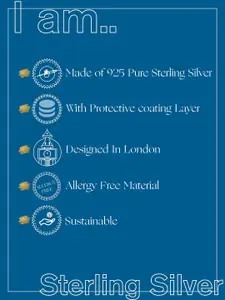 Accessorize Set Of 2 925 Pure Sterling Silver-Plated Classic Studs Earrings