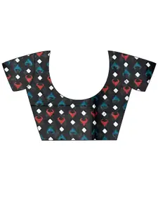 Saree mall Ethnic Motifs Printed Poly Cotton Bagh Sarees