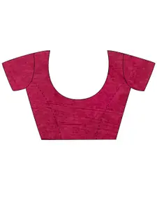 Saree mall Ethnic Motifs Printed Poly Cotton Bagh Saree