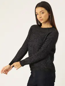 Madame Shimmery Fuzzy Detail Pullover