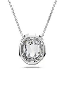 SWAROVSKI Mesmera Rhodium-Plated Crystals-Studded Necklace