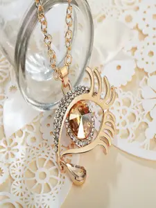 UNIVERSITY TRENDZ Gold-Plated Studded Pendant