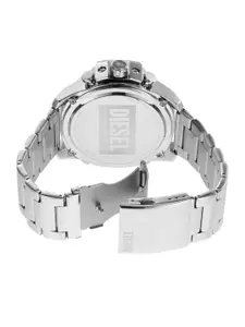 DIESEL Men Mega Chief Stainless Steel Analogue and Digital Watch-DZ4648-Silver