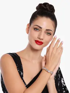 Zaveri Pearls Women Gold-Plated Wraparound Bracelet