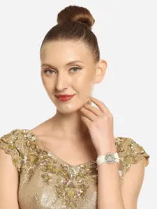 Zaveri Pearls Women Kundan Wraparound Bracelet