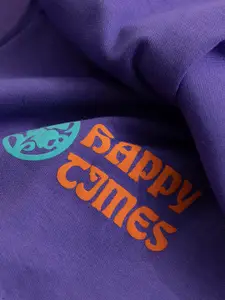 Snitch Purple Printed T-shirt With Shorts