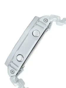 CASIO Men G-Shock GA-2100FF-8ADR Silver Ana-Digi Dial Silver Resin Strap Watch G1413