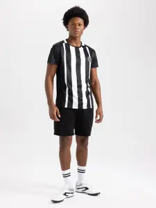 DeFacto Striped Round Neck T-shirt