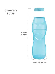 Milton Ace Flip Blue Plastic Water Bottle 1 L