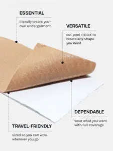 FashionRack Set Of 2 Adhesive Cotton Bra With Boob Tape