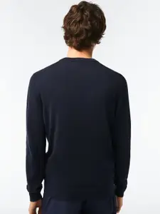 Lacoste V-Neck Cotton Pullover Sweater