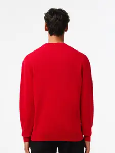 Lacoste V-Neck Cotton Pullover Sweater