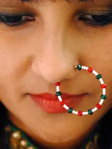 BeAbhika Beaded Nose Ring
