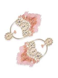 Priyaasi Gold-Plated Contemporary Chandbalis Earrings