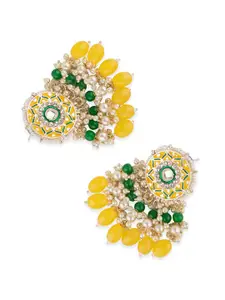 Priyaasi Gold-Plated Floral Jhumkas