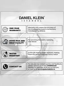 Daniel Klein Women Embellished Dial & Bracelet Style Straps Analogue Watch DK.1.13465-3