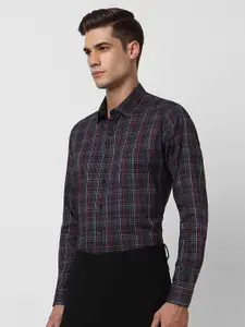 Van Heusen Tartan Checks Slim Fit Cotton Formal Shirt