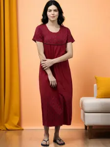 Kryptic Floral Printed Maxi Nightdress