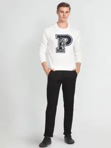 U.S. Polo Assn. Denim Co. Brand Logo Woven Design Cotton Pullover with Applique Detail