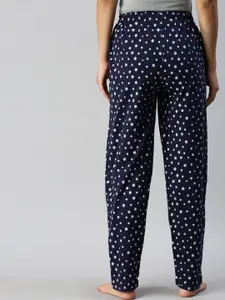 Kryptic Women Floral Printed Pure Cotton Lounge Pants