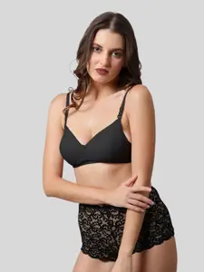 BEWILD Medium Coverage Lightly Padded Anti Odour T-shirt Bra With Moisture Wicking