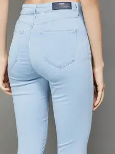 Fame Forever by Lifestyle Women Skinny Fit Mid-Rise Clean Look Cropped Cotton Jeans