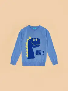 YU by Pantaloons Boys Graphic Printed Acrylic Pullover Sweaters
