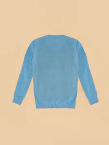 YU by Pantaloons Boys Graphic Printed Round Neck Pullover Sweater