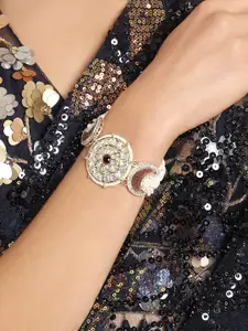 Zaveri Pearls Set of 2 Gold-Plated Wraparound Bracelet