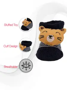 Yellow Bee Infant Boys Pack Of 2 Cotton Ankle Length Toy Socks