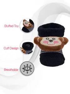 Yellow Bee Infant Boys Pack Of 2 Cotton Ankle Length Socks