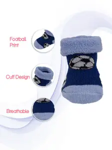 Yellow Bee Infant Boys Pack Of 4 Patterned Cotton Ankle-Length Socks