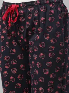 Kryptic Women Printed Pure Cotton Lounge Pants