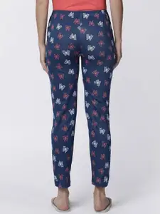 Kryptic Women Printed Pure Cotton Lounge Pants