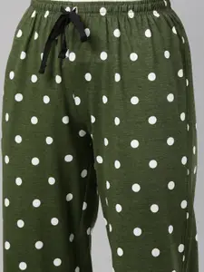 Kryptic Women Printed Pure Cotton Lounge Pants
