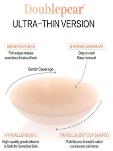 FashionRack Stick On Nipple Pads With Stick On Bra