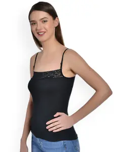 Aimly Pack Of 2 Adjustable Strap Lace Cotton Camisoles