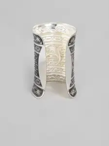 Sangria Women Silver-Plated Cuff Bracelet