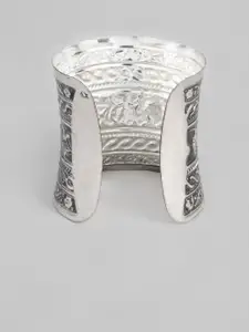 Sangria Women Silver-Plated Cuff Bracelet
