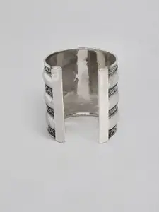 Sangria Women Silver-Plated Cuff Bracelet