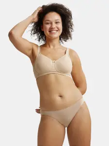 Jockey Plus Size Wirefree Non Padded Super Combed Cotton Full Coverage Bra-ES24