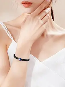 MEENAZ Men Antique Adjustable Evil Eye Wraparound Bracelet