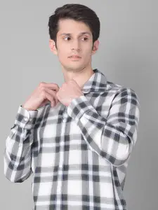 Crimsoune Club Slim Fit Checked Pure Cotton Casual Shirt