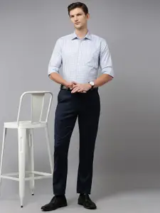 Park Avenue Pure Cotton Slim Fit Checked Formal Shirt