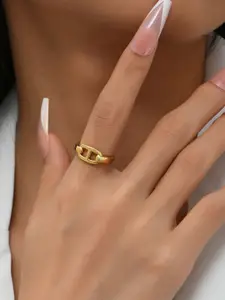 MYKI Gold-Plated Adjustable Finger Ring