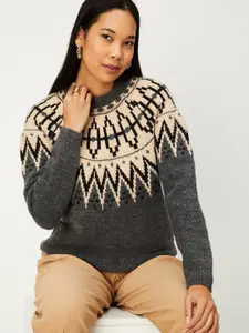 max Self Designed Round Neck Pullover